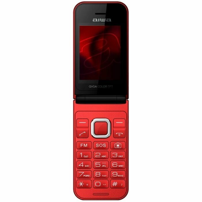 Teléfono Móvil Aiwa FP-24RD para Personas Mayores/ Rojo - Imagen 2