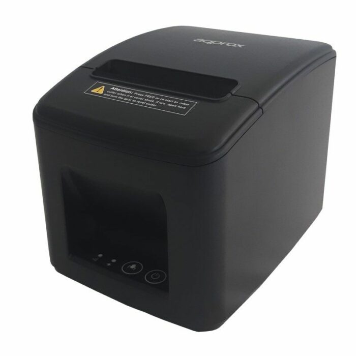 Impresora de Tickets Approx appPOS80AM-USBLAN/ Térmica/ Ancho papel 80mm/ USB-Ethernet-RJ11/ Negra - Imagen 2