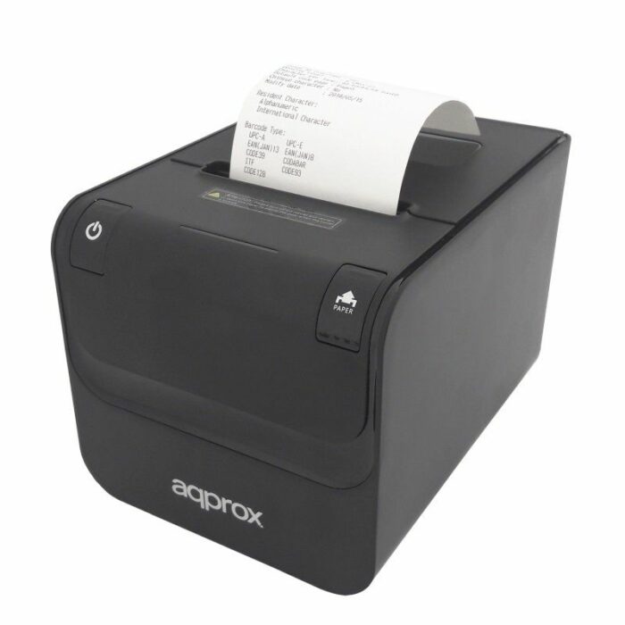 Impresora de Tickets Approx appPOS80AMUSE/ Térmica/ Ancho papel 80mm/ USB-RS232-Ethernet/ Negra - Imagen 2