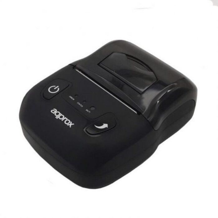 Impresora de Tickets Approx appPOS58PORTABLE+/ Térmica/ Ancho papel 58mm/ USB-Bluetooth/ Negra - Imagen 2