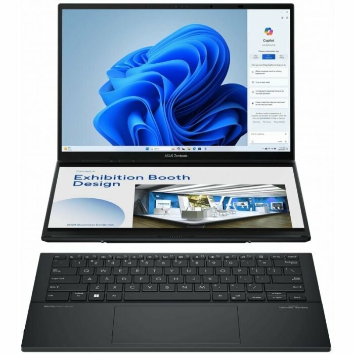 Portátil Asus ZenBook Duo OLED UX8406MA-PZ255W Intel Core Ultra 9-185H/ 32GB/ 1TB SSD/ 14"+14" Táctil/ Win11