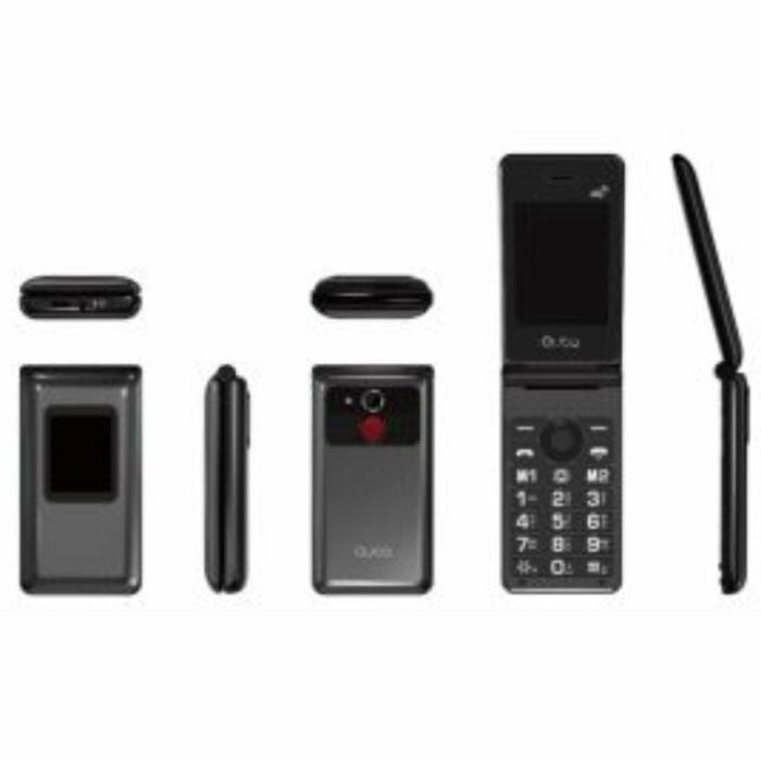 Teléfono Móvil Qubo X-28 4G para Personas Mayores/ Negro - Imagen 2