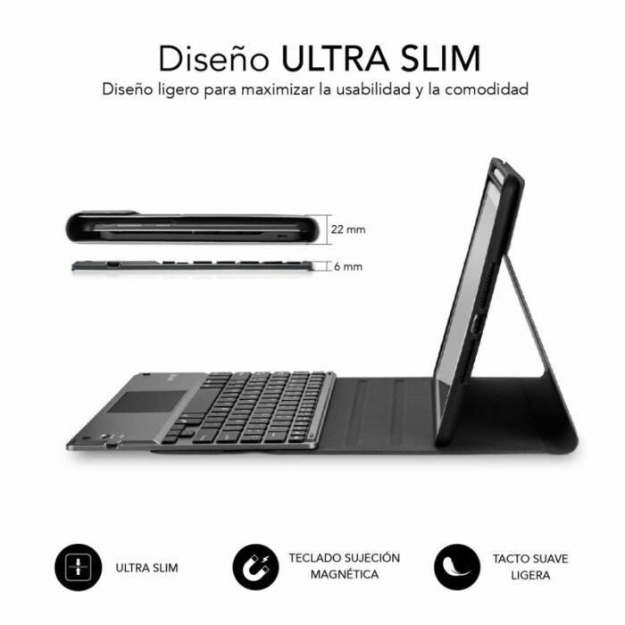 Funda con Teclado Subblim Keytab Pro Bluetooth Touchpad para Tablets Apple iPad Pro de 11" 2020/ Negra - Imagen 2
