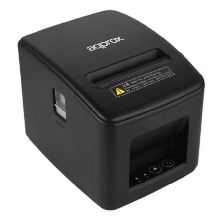 Impresora de tickets approx apppos80am-usb/ térmica/ ancho papel 80mm/ usb-rj11/ negra