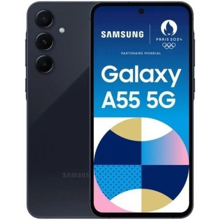 Smartphone samsung galaxy a55 enterprise edition 8gb/ 128gb/ 6.6"/ 5g/ negro eclipse