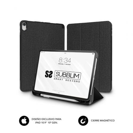Funda subblim shock case cst-5sc315 para ipad 10ª generación de 10.9"/ negra