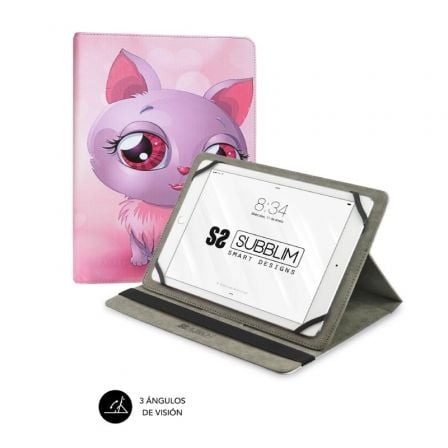 Funda subblim trendy cat para tablets de 10.1"-11"