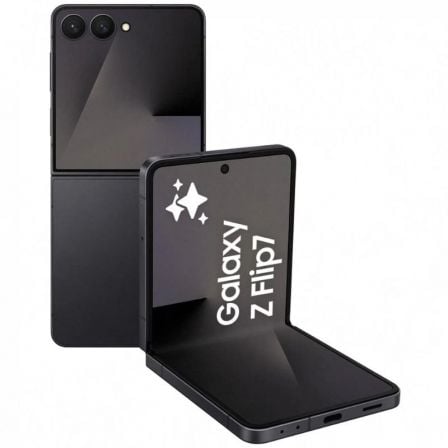 Smartphone Samsung Galaxy Z Flip7 12GB/ 512GB/ 6.9"/ 5G/ Negro Oscuro
