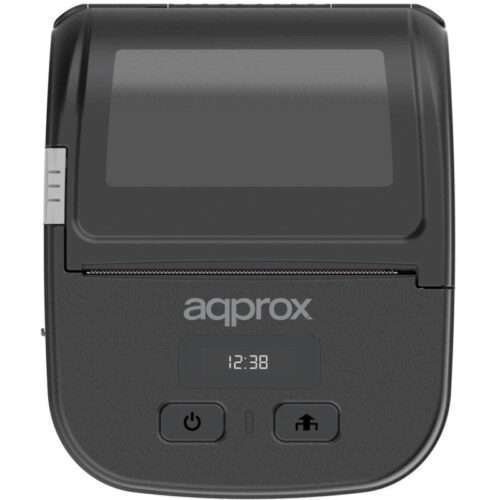Impresora de Tickets Approx appPOS80PORTABLEWIFI/ Térmica/ Ancho papel 80mm/ USB-Bluetooth-WiFi/ Negra