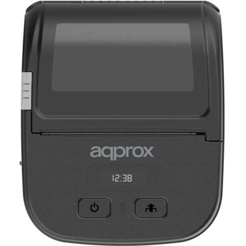 Impresora de Tickets Approx appPOS80PORTABLE/ Térmica/ Ancho papel 80mm/ USB-Bluetooth/ Negra