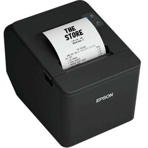 Impresora de Tickets Epson TM-T20IV/ Ancho papel 80mm/ USB-RS232/ Negra