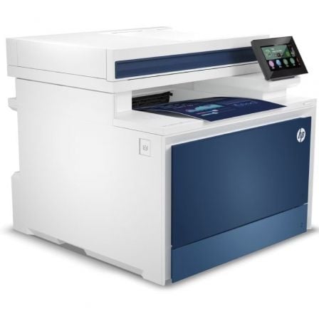 Multifunción Láser Color HP LaserJet Pro 4302dw/ WiFi/ Dúplex/ ADF/ Blanca y Azul - Imagen 2