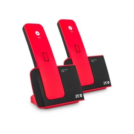 Teléfono Inalámbrico SPC Blade 7292RC2/ Pack DUO/ Rojo y Negro - Imagen 2